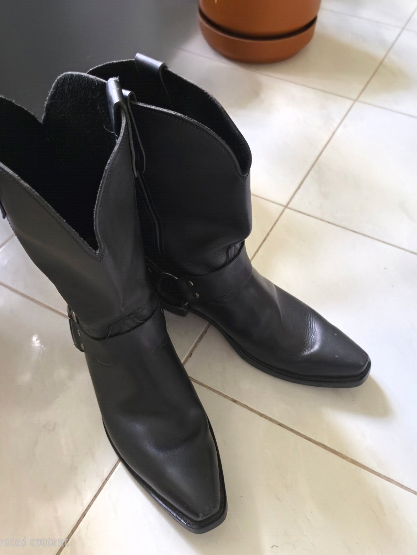 Durango Black Western Harness Boots
